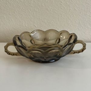 Anchor Hocking Nappy Bowl Brown Vintage with 2 Handles.